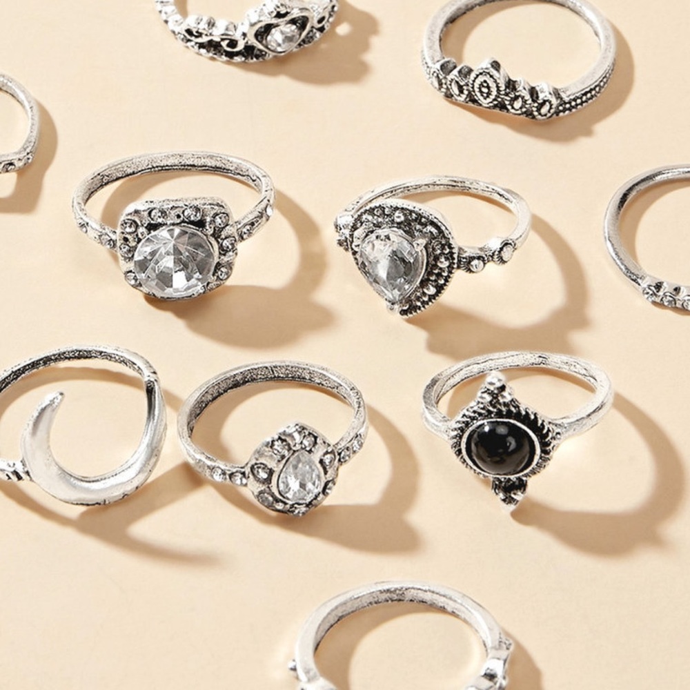 Moon decor rings